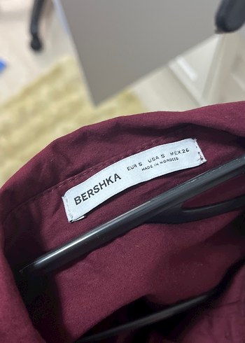 Bordo Kadın Keten Gömlek - Görsel 2