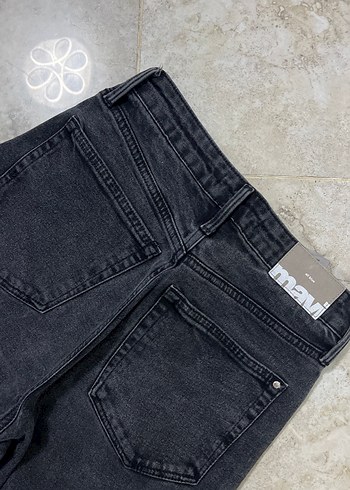 Gri soluk efektli Kadın Denim Pantolon bedeni 25/27 - Görsel 3