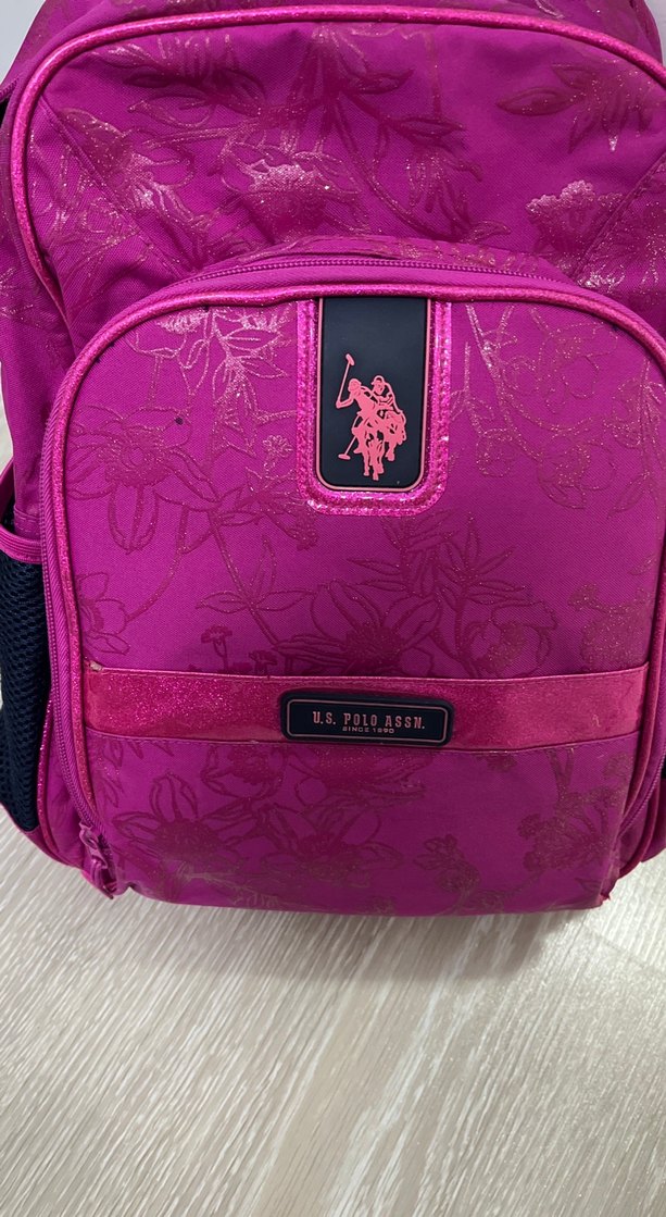 Us polo assn Koyu Pembe Çocuk Okul Çantası - Görsel 3