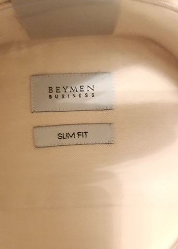 Beymen Business Alım Fit Düğmeli yaka gömlek bej - Görsel 4