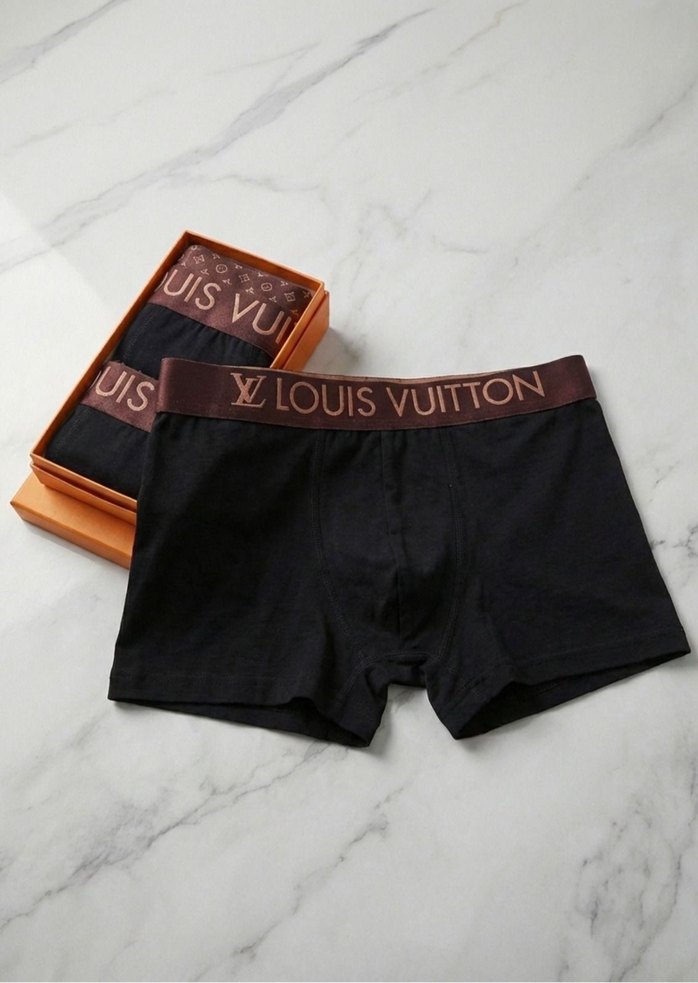 Louis Vuitton Baskılı Kısa Erkek Boxer - Görsel 2
