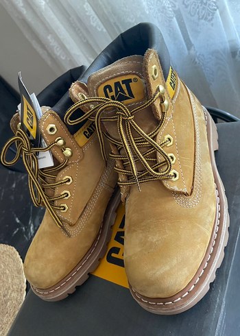 Sarı Süet kadın Bağcıklı Bot - Görsel 2