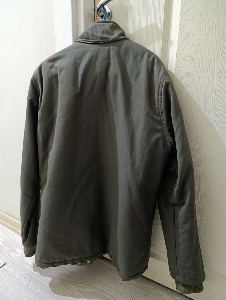 Yeşil Erkek Deri Düğmeli Ceket - Görsel 3