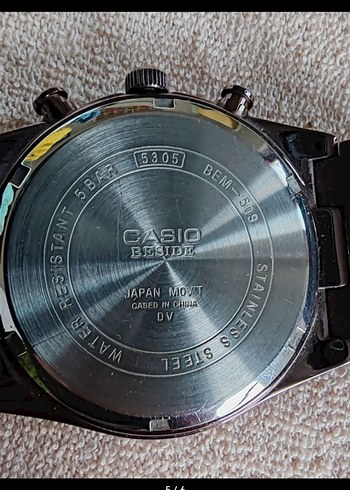 casio Siyah Erkek Biker Tarzı Saat - Görsel 5