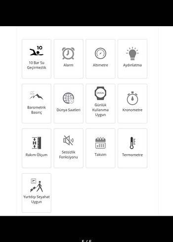 Casio SGW-300H-1AVDR Erkek Kol Saati - Görsel 5