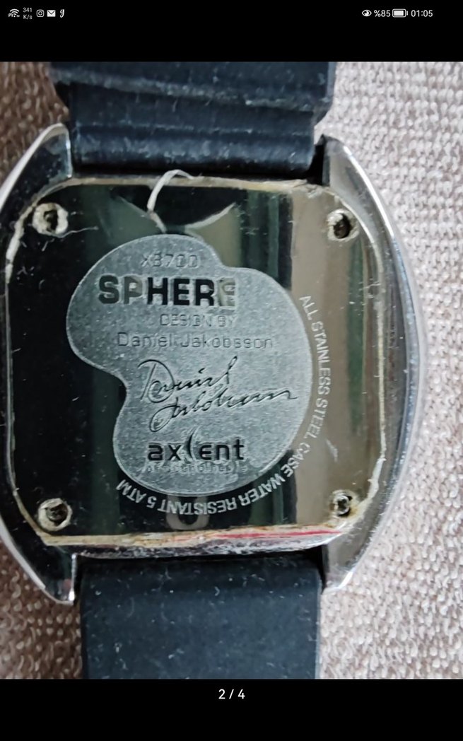 Axcent Siyah Minimalist sınırlı üretim imzalı saat - Görsel 4