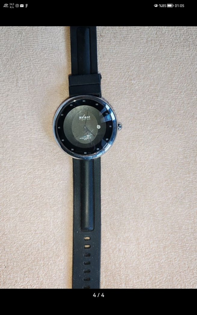 Axcent Siyah Minimalist sınırlı üretim imzalı saat - Görsel 3