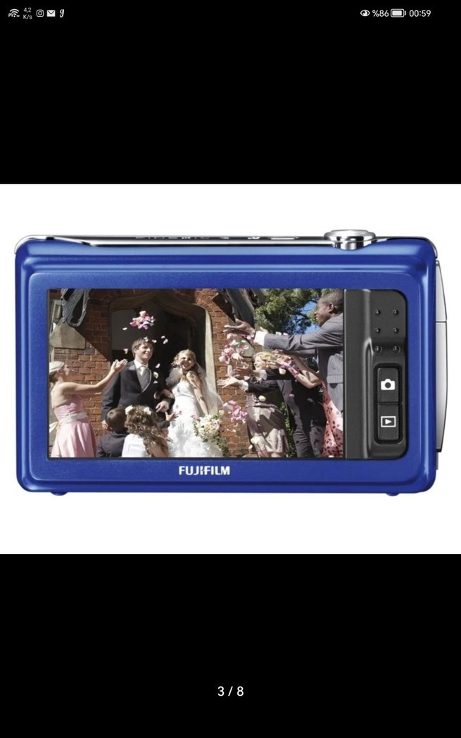 Fujifilm FinePix Z Mavi Dijital Kamera.NOKTA HATA YOK. - Görsel 3