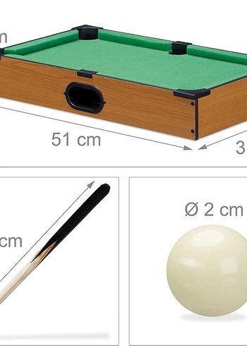 Renkli Mini Bilardo Oyun Seti - Görsel 7
