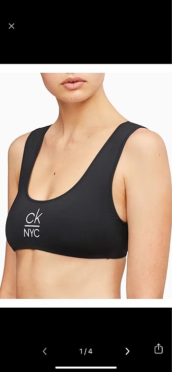 Etiketli bikini üstü