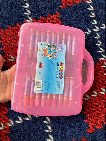  Beden Pembe çantalı 36 lı pastel boya seti
