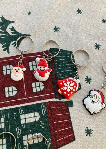 Renkli Boncuklu yılbaşı  hediye Anahtarlık Seti 1 adet - Görsel 10