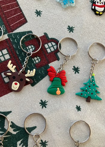 Renkli Boncuklu yılbaşı  hediye Anahtarlık Seti 1 adet - Görsel 6