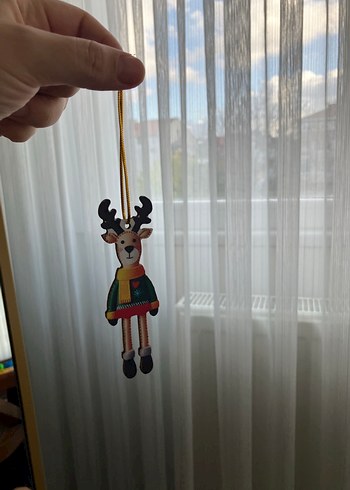 Renkli Bohem Geyik Süsleri yılbaşı çam ağacı - Görsel 2