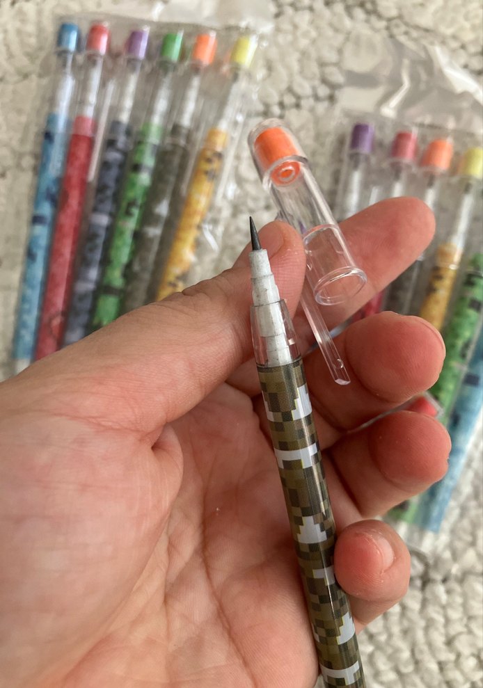 Renkli Dijital Desenli yumurtlayan kalem adet - Görsel 4