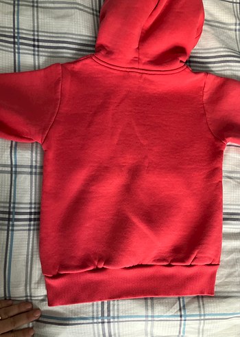 Nar çiçeği renk Kapüşonlu çocuk Sweatshirt - Görsel 7