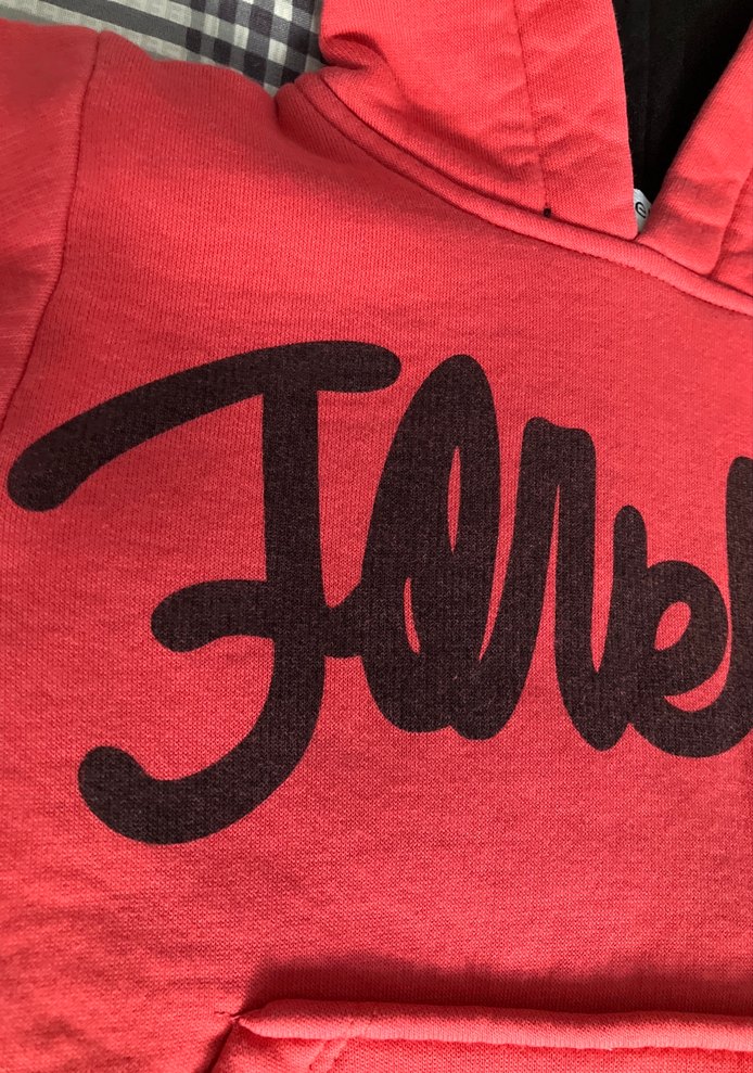 Nar çiçeği renk Kapüşonlu çocuk Sweatshirt - Görsel 3