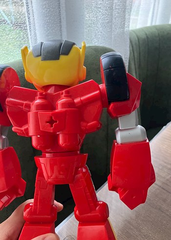 Hasbro Playskoll Kırmızı Robot Figür - Görsel 8