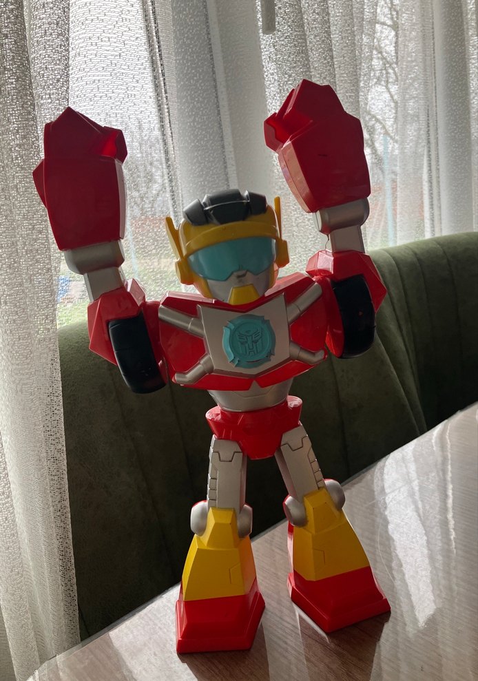 Hasbro Playskoll Kırmızı Robot Figür - Görsel 4