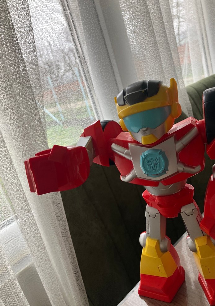 Hasbro Playskoll Kırmızı Robot Figür - Görsel 3