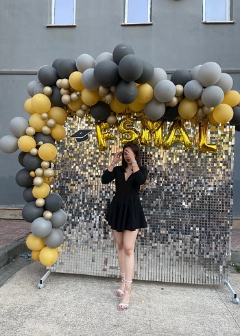 Siyah abiye elbise - Görsel 2