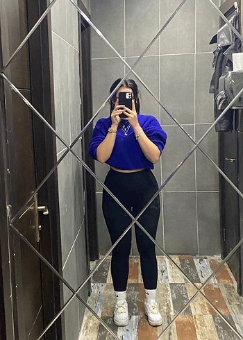 Mavi Yüksek Yakalı kazak - Görsel 2