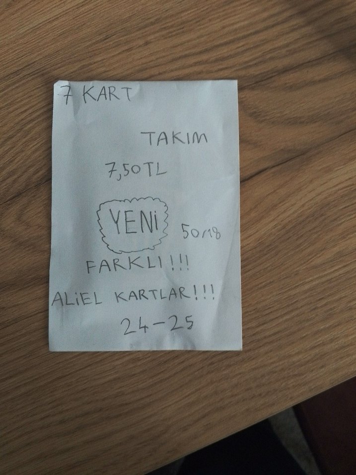 Futbolcu kartları el yapımı paketleme tekli satılır - Görsel 2