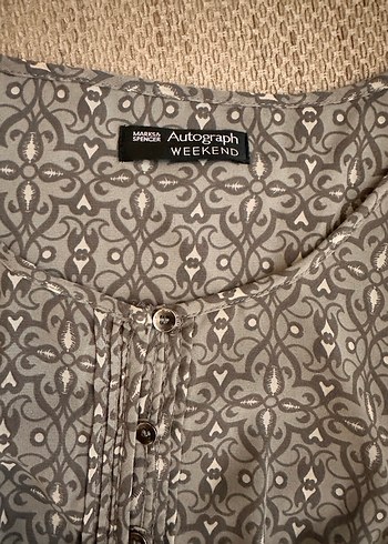 Gri Bohem Uzun Kollu Yuvarlak yaka Dizlerde büyük beden elbise - Görsel 2