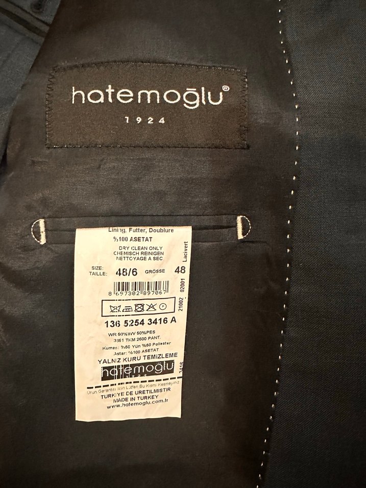 Erkek Lacivert Klasik Kesim Takım Elbise - Görsel 2