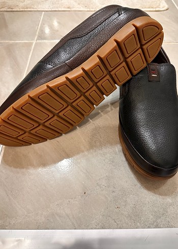 Kahverengi Erkek Klasik Lastik Tabanlı Hakiki Deri Ayakkabı - Görsel 2