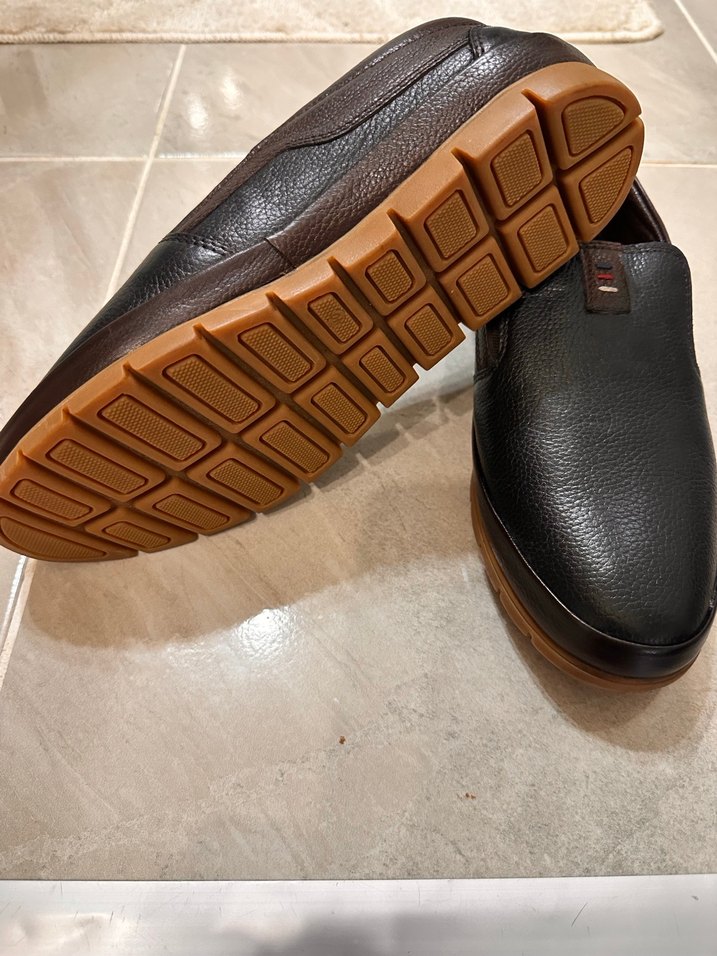 Kahverengi Erkek Klasik Lastik Tabanlı Hakiki Deri Ayakkabı - Görsel 2