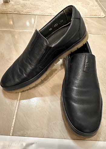 Lacivert Minimalist Erkek Klasik Ayakkabı - Görsel 3