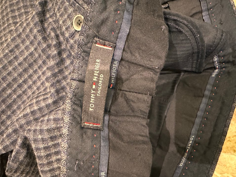 Lacivert Kumaş Duble Paça Erkek Pantolon - Görsel 2