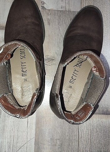 Arkası işleme deri detaylı kısa bot - Görsel 7