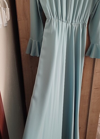 Kol detaylı uçuş elbise - Görsel 2