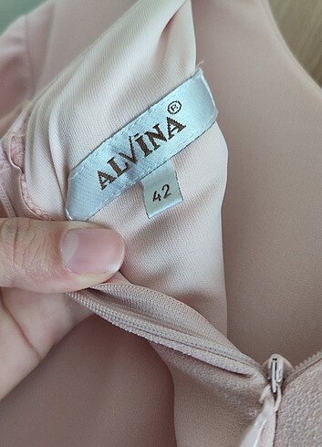 Balık kesim ince dantel detaylı abiye  - Görsel 5