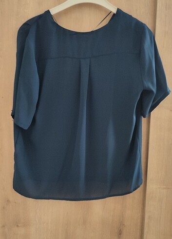 Koton lacivert bluz - Görsel 2