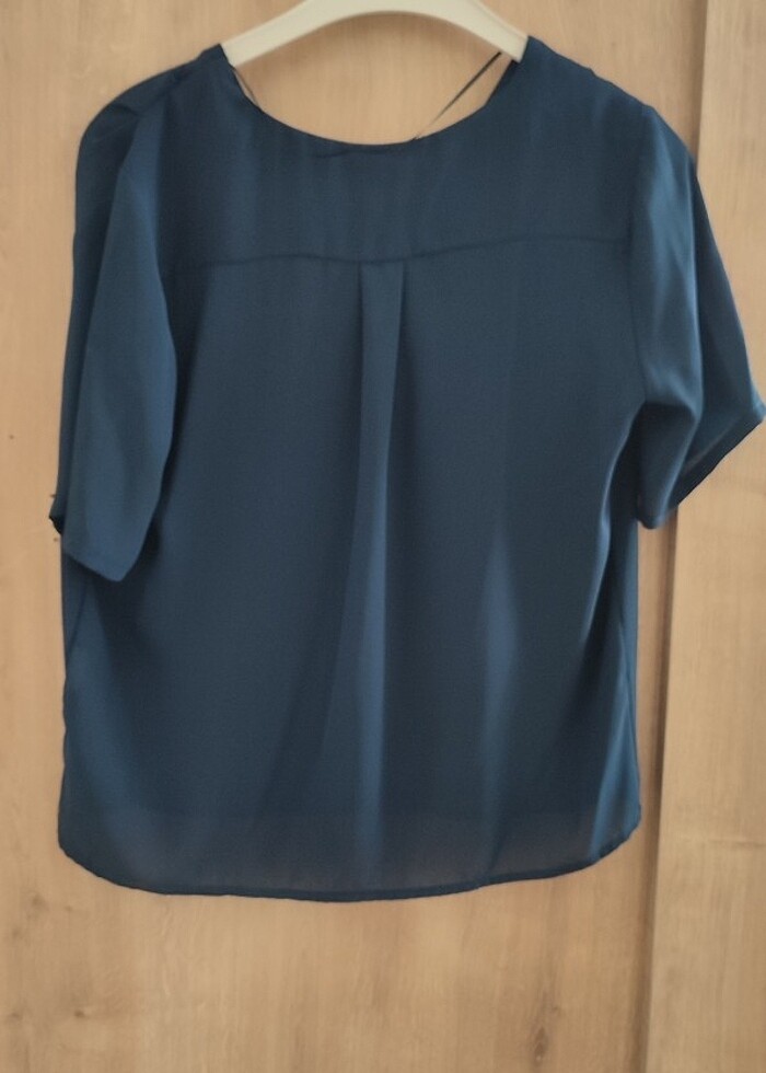 Koton lacivert bluz - Görsel 2