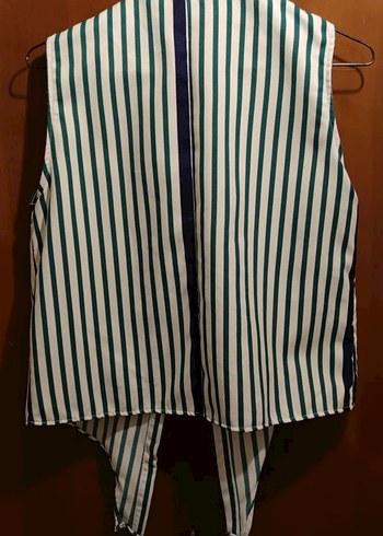 Çizgili Bağlamalı Gömlek - Görsel 3