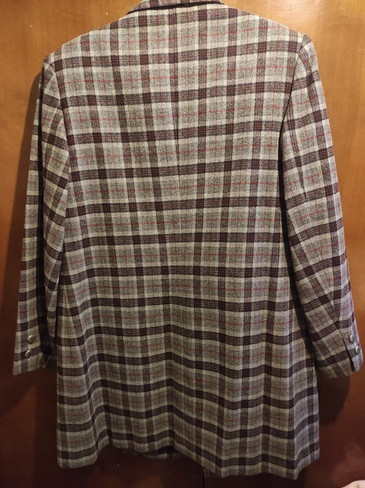 Retro Ekose Blazer & Etek Takım - Görsel 2