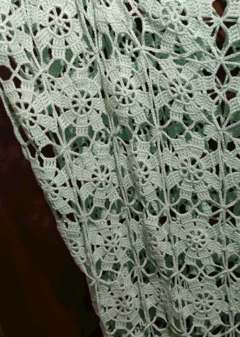 El Örgüsü Mint Yeşil Dantel Bluz - Görsel 2