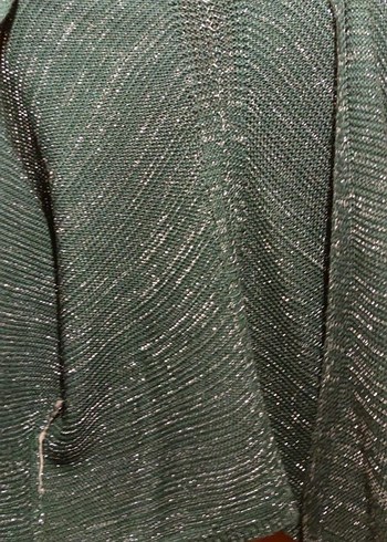 Zümrüt Yeşili Simli Bolero - Görsel 2