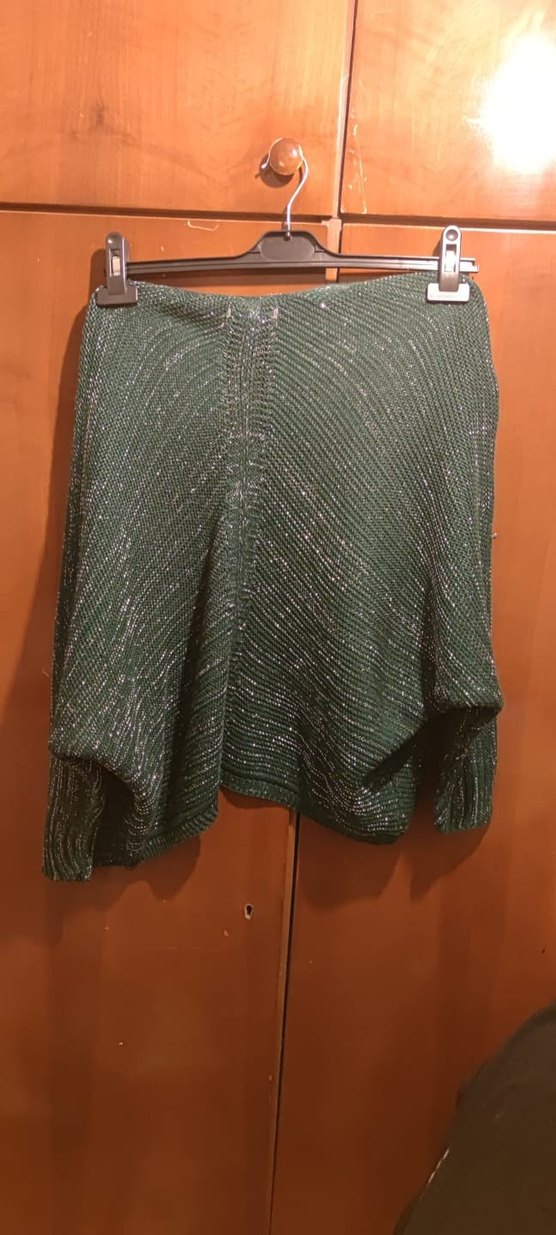 Zümrüt Yeşili Simli Bolero - Görsel 3