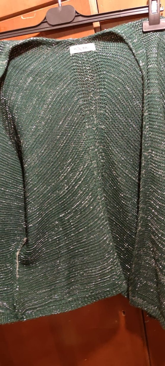 Zümrüt Yeşili Simli Bolero - Görsel 2