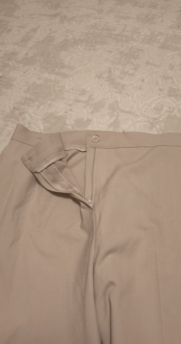 Bej  Keten Kadın Pantolon - Görsel 2