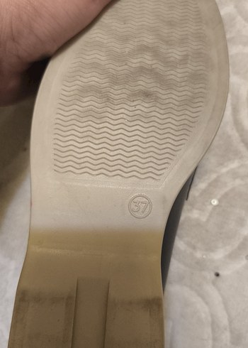 Siyah Deri Tokalı Kadın Loafer - Görsel 2