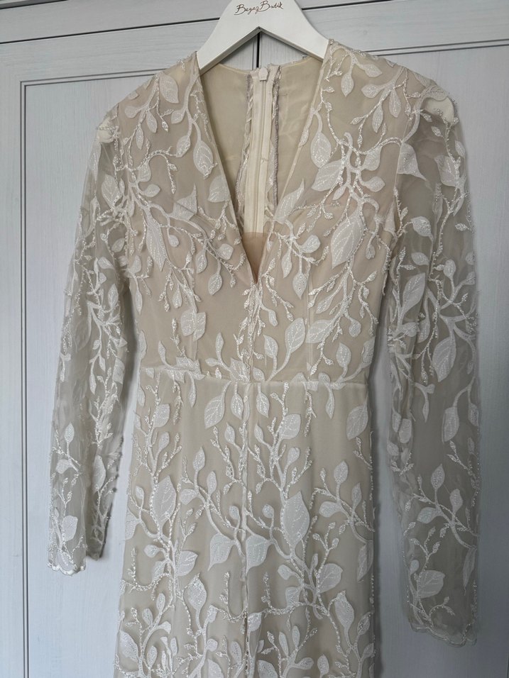 Zeynep Erdoğan imzalı Dantel Gelinlik Tulum - tamame el işlemesi - Görsel 5