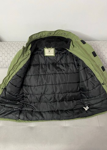 Yeşil Midi Kadın Kolsuz Kışlık Mont De facto - Görsel 2