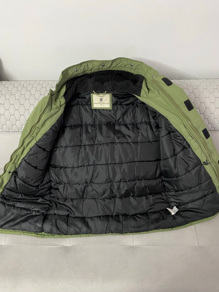 Yeşil Midi Kadın Kolsuz Kışlık Mont De facto - Görsel 2