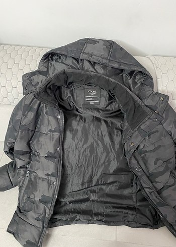 Gri Kamuflaj Desenli Erkek Mont - Görsel 2
